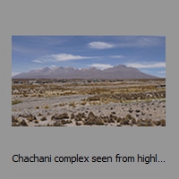 Chachani complex seen from highland